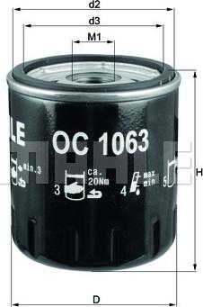 KNECHT OC 1063 - Oil Filter www.parts5.com