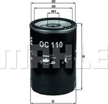 KNECHT OC 110 OF - Oil Filter www.parts5.com