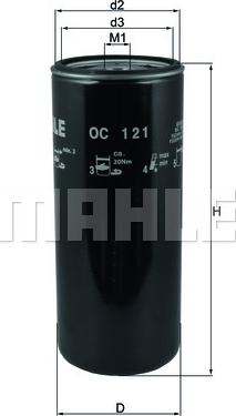 KNECHT OC 121 - Oil Filter www.parts5.com