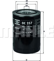 KNECHT OC 257 - Oil Filter www.parts5.com