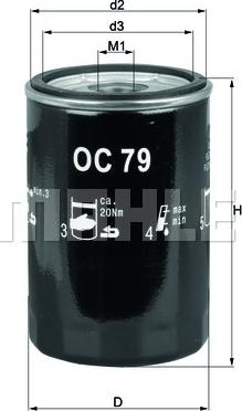 KNECHT OC 79 - Filtro de aceite www.parts5.com