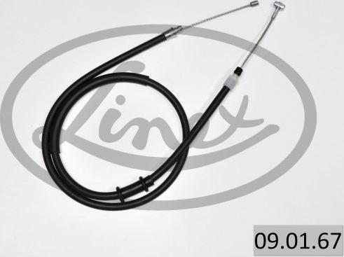 Linex 09.01.67 - Cable, parking brake www.parts5.com