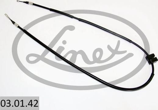 Linex 03.01.42 - Cable, parking brake www.parts5.com