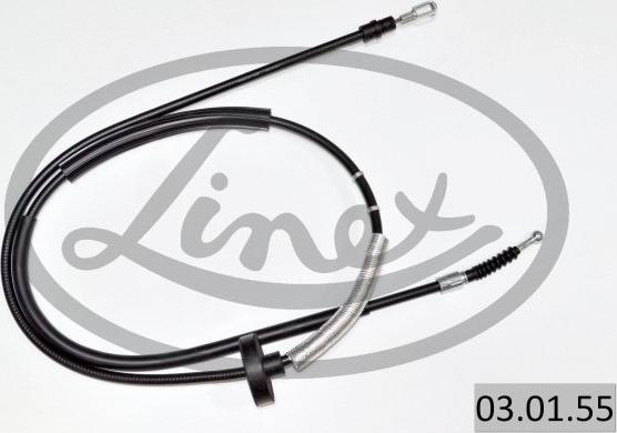 Linex 03.01.55 - Cable, parking brake www.parts5.com