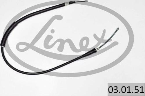 Linex 03.01.51 - Cable, parking brake www.parts5.com