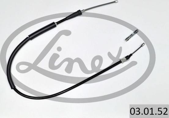 Linex 03.01.52 - Cable, parking brake www.parts5.com