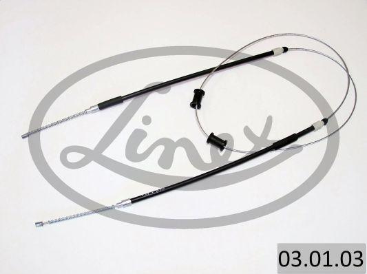 Linex 03.01.03 - Cable, parking brake www.parts5.com