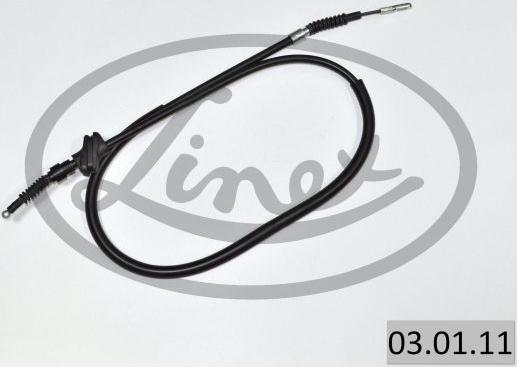 Linex 03.01.11 - Cable, parking brake www.parts5.com