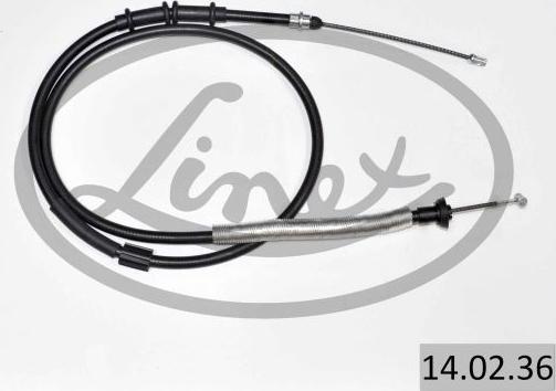 Linex 14.02.36 - Cable, parking brake www.parts5.com