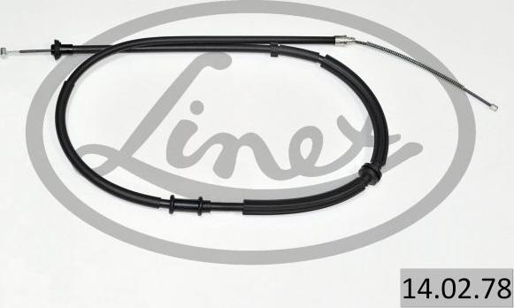 Linex 14.02.78 - Cable, parking brake www.parts5.com