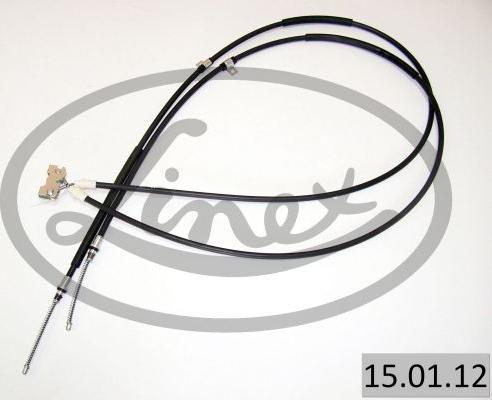 Linex 15.01.12 - Cable, parking brake www.parts5.com
