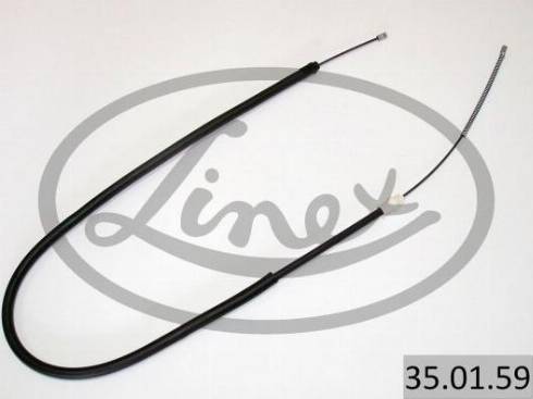 Linex 35.01.59 - Cable, parking brake www.parts5.com