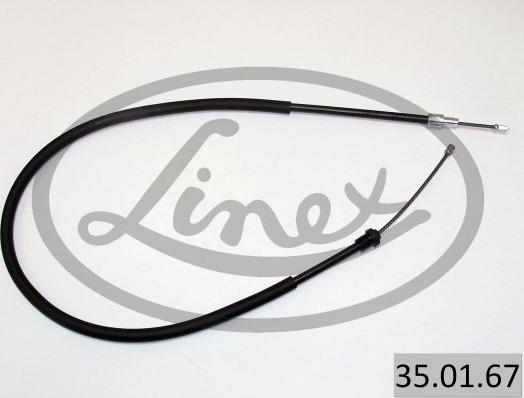 Linex 35.01.67 - Cable, parking brake www.parts5.com
