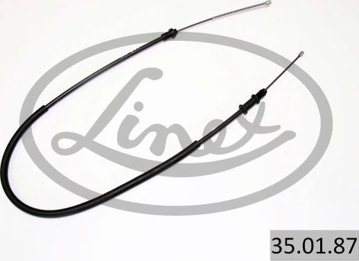 Linex 35.01.87 - Cable, parking brake www.parts5.com