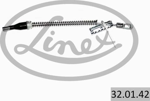 Linex 32.01.42 - Cable, parking brake www.parts5.com