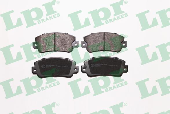 LPR 05P006 - Brake Pad Set, disc brake www.parts5.com