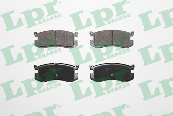 LPR 05P037 - Brake Pad Set, disc brake www.parts5.com