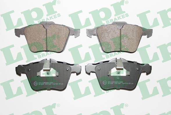 LPR 05P1587 - Brake Pad Set, disc brake www.parts5.com