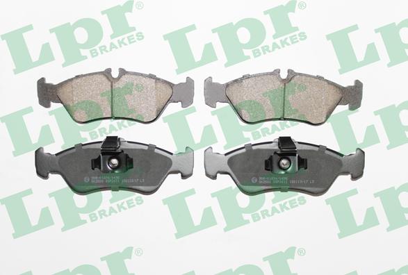 LPR 05P1611 - Brake Pad Set, disc brake www.parts5.com
