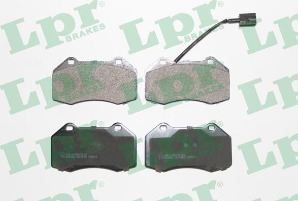LPR 05P1670 - Brake Pad Set, disc brake www.parts5.com