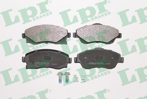 LPR 05P1004 - Brake Pad Set, disc brake www.parts5.com