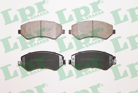 LPR 05P1005 - Brake Pad Set, disc brake www.parts5.com