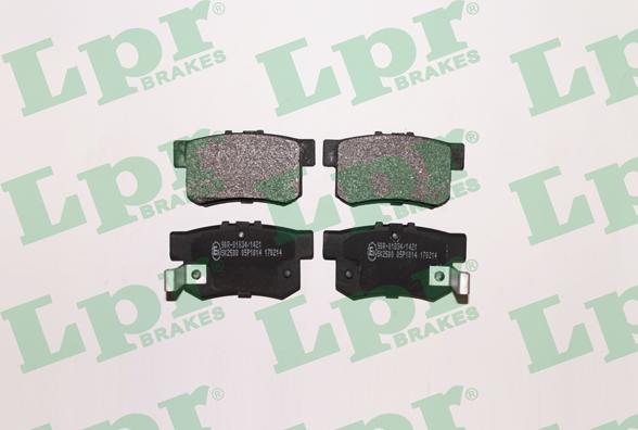 LPR 05P1014 - Brake Pad Set, disc brake www.parts5.com
