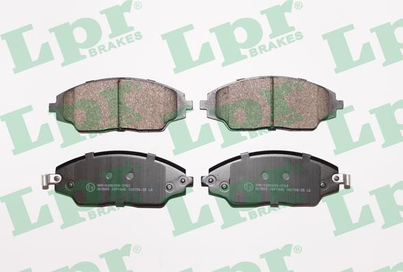 LPR 05P1846 - Brake Pad Set, disc brake www.parts5.com