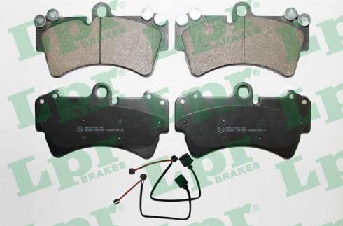 LPR 05P1257A - Brake Pad Set, disc brake www.parts5.com