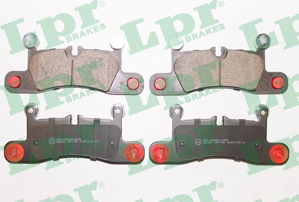 LPR 05P1755 - Brake Pad Set, disc brake www.parts5.com