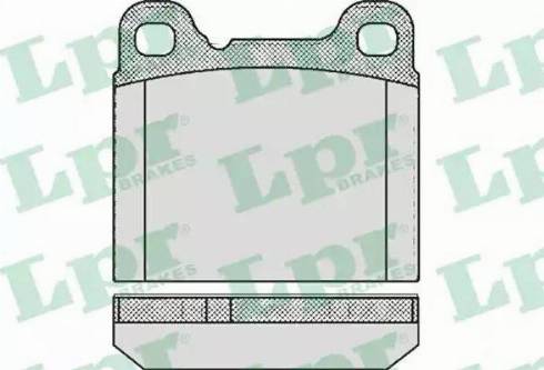 LPR 05P362 - Brake Pad Set, disc brake www.parts5.com