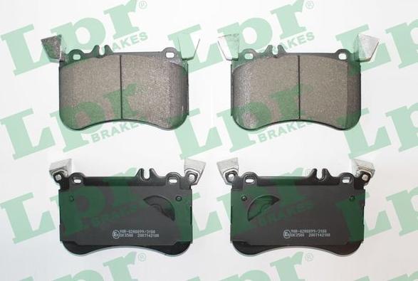 LPR 05P2100 - Brake Pad Set, disc brake www.parts5.com