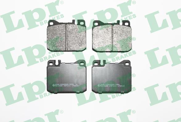 LPR 05P211 - Brake Pad Set, disc brake www.parts5.com