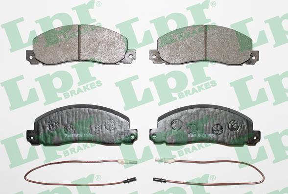 LPR 05P278 - Brake Pad Set, disc brake www.parts5.com