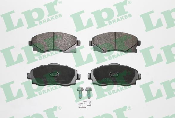 LPR 05P758 - Brake Pad Set, disc brake www.parts5.com