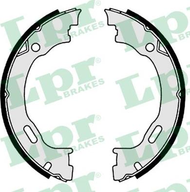 LPR 08720 - Brake Shoe Set, parking brake www.parts5.com