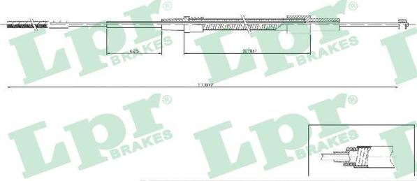 LPR C0078B - Cable, parking brake www.parts5.com