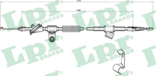 LPR C0347B - Cable, parking brake www.parts5.com