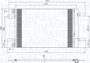 Magneti Marelli 350203766000 - Condenser, air conditioning www.parts5.com