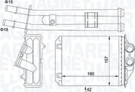 Magneti Marelli 350218491000 - Heat Exchanger, interior heating www.parts5.com