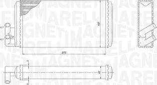 Magneti Marelli 350218403000 - Výměník tepla, vnitřní vytápění www.parts5.com