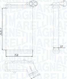 Magneti Marelli 350218422000 - Heat Exchanger, interior heating www.parts5.com