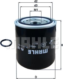 MAHLE AL 12 - Air Dryer Cartridge, compressed-air system www.parts5.com