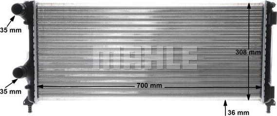 MAHLE CR 1448 000S - Radiator, engine cooling www.parts5.com