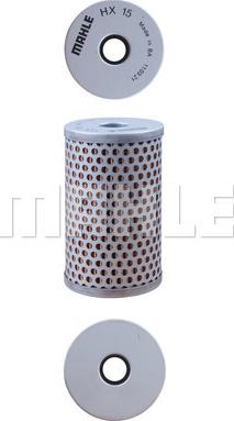 MAHLE HX 15 - Hydraulic Filter, steering system www.parts5.com