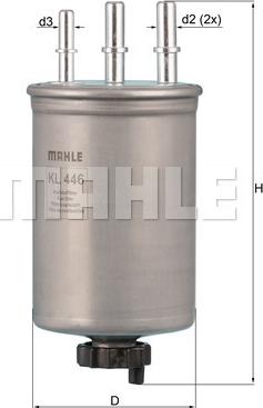 MAHLE KL 446 - Fuel filter www.parts5.com