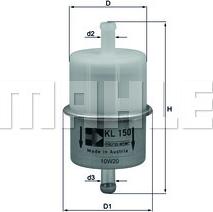 MAHLE KL150 - Fuel filter www.parts5.com