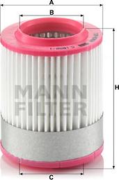 Mann-Filter C 1652/1 - Air Filter www.parts5.com