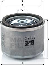 Mann-Filter C 77/7 - Air Filter www.parts5.com