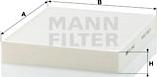 Mann-Filter CU 2442 - Фильтр воздуха в салоне www.parts5.com